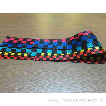 Multi Color Dyed Yarn Polyester Webbing